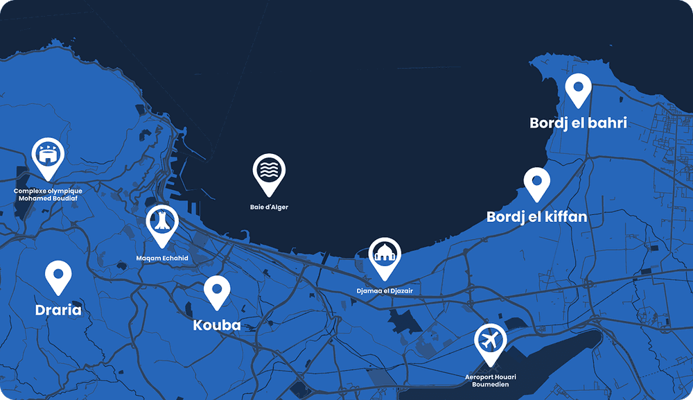 Carte des résidences