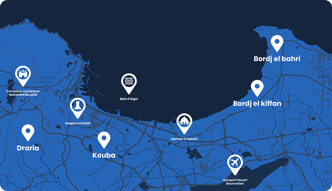 Carte des résidences